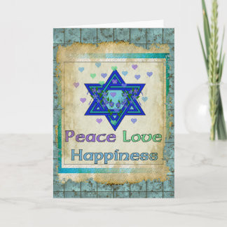 Cartes Pour Fêtes Annuelles Paix Amour Bonheur
