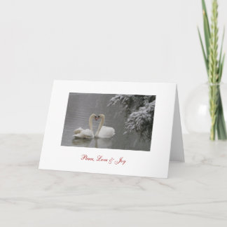 Cartes Pour Fêtes Annuelles Paix, amour et joie