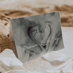 Cartes Pour Fêtes Annuelles Paix Amour Joie Élégant Simple Photo