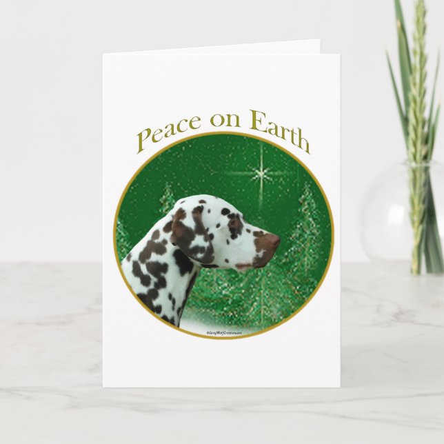 Cartes Pour Fêtes Annuelles Paix dalmatienne (de foie) (Devant)