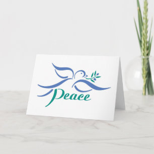 Cartes Pour Fêtes Annuelles Paix de colombe
