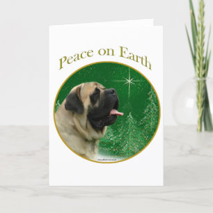 Cartes Pour Fêtes Annuelles Paix de mastiff (faon)