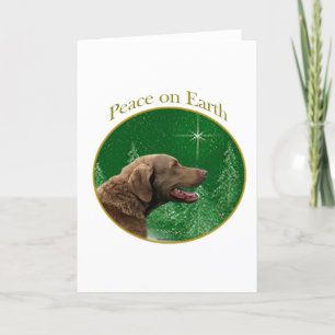 Cartes Pour Fêtes Annuelles Paix de Retriever de la Baie de Chesapeake
