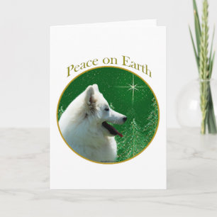 Cartes Pour Fêtes Annuelles Paix des chiens Esquimaux américains