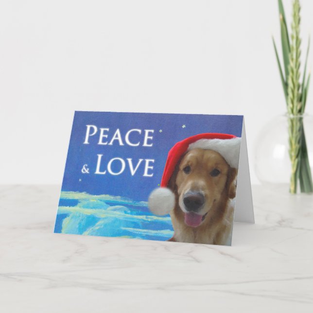Cartes Pour Fêtes Annuelles Paix et amour I (Devant)
