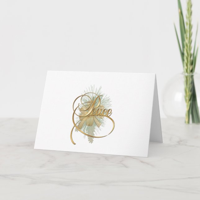 Cartes Pour Fêtes Annuelles Paix et bonne volonté des fêtes (Devant)