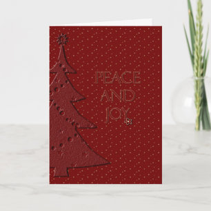 Cartes Pour Fêtes Annuelles Paix et Joie