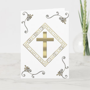 Cartes Pour Fêtes Annuelles Paix et Joy
