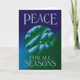 Cartes Pour Fêtes Annuelles Paix pour toutes les saisons