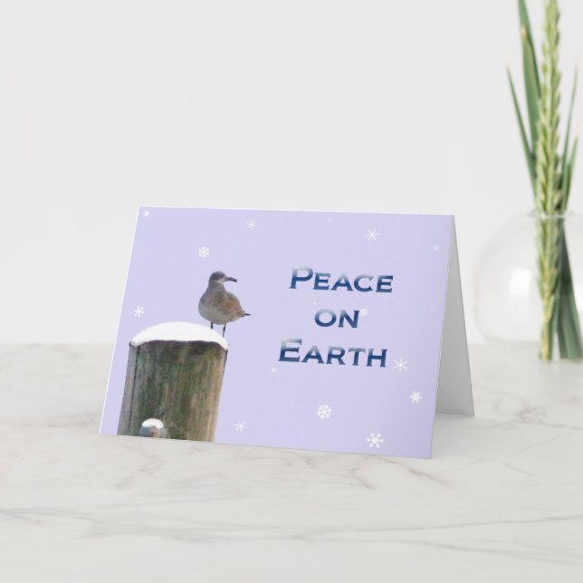 Cartes Pour Fêtes Annuelles Paix sur Terre (Devant)