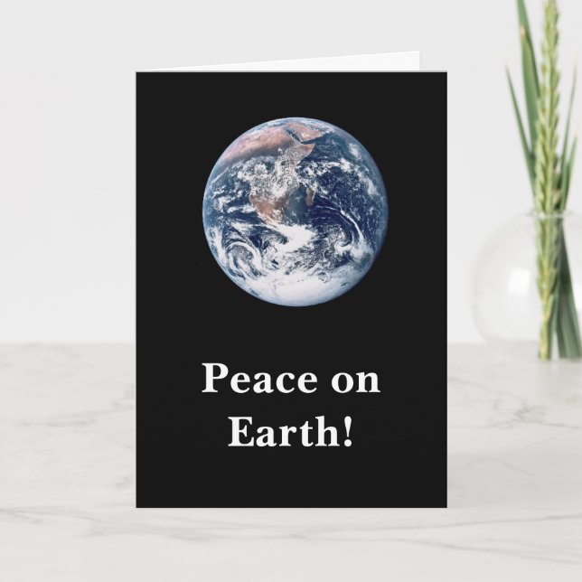 Cartes Pour Fêtes Annuelles Paix sur Terre ! (Devant)