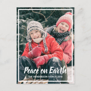 Cartes Pour Fêtes Annuelles Paix sur Terre