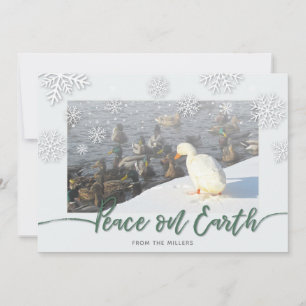 Cartes Pour Fêtes Annuelles Paix sur Terre