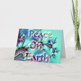 Cartes Pour Fêtes Annuelles Paix sur terre