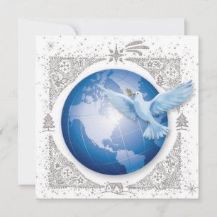 Cartes Pour Fêtes Annuelles Paix sur Terre