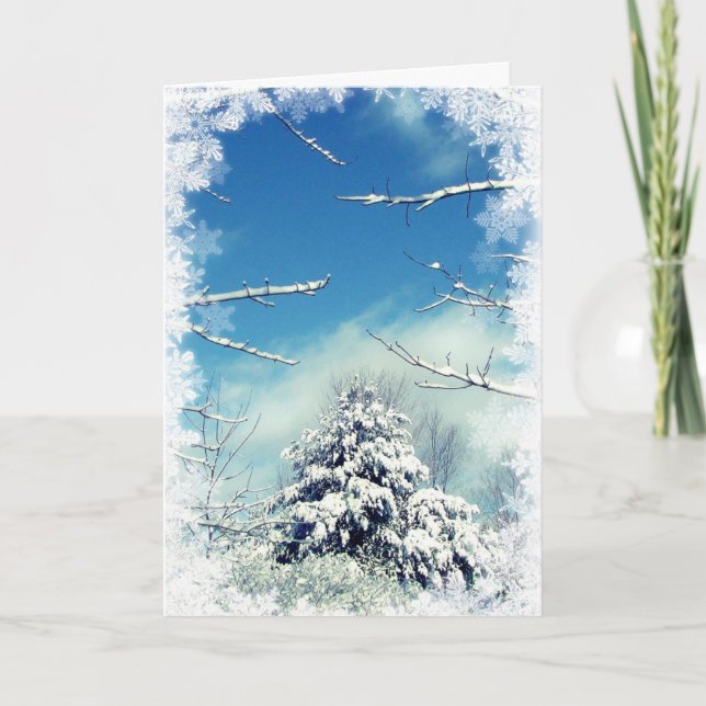 Cartes Pour Fêtes Annuelles Paix sur Terre (Devant)