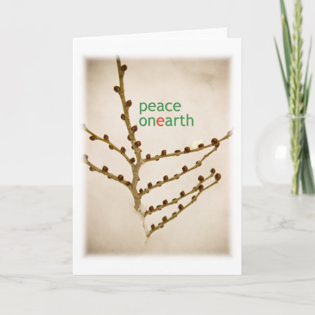 Cartes Pour Fêtes Annuelles paix sur terre (Devant)