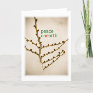 Cartes Pour Fêtes Annuelles paix sur terre