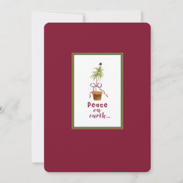 Cartes Pour Fêtes Annuelles Paix sur Terre