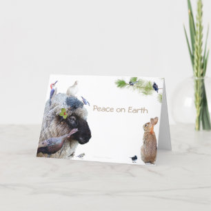 Cartes Pour Fêtes Annuelles Paix sur Terre : Bonne volonté pour tous