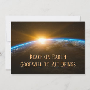 Cartes Pour Fêtes Annuelles Paix sur Terre Bonnes Fêtes Personnaliser