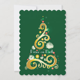 Cartes Pour Fêtes Annuelles Paix sur Terre IV