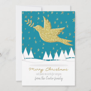 Cartes Pour Fêtes Annuelles Paix sur terre pour tout le monde.