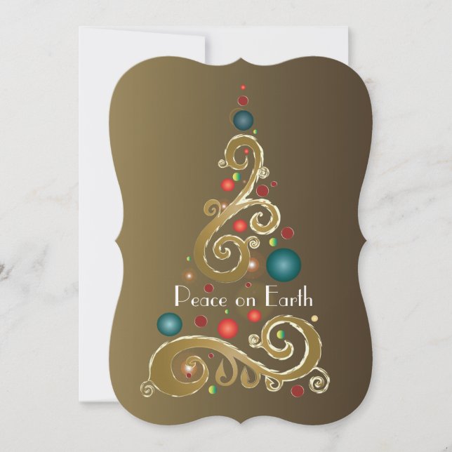 Cartes Pour Fêtes Annuelles Paix sur Terre VI (Devant)