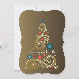 Cartes Pour Fêtes Annuelles Paix sur Terre VI