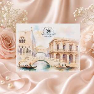 Cartes Pour Fêtes Annuelles Palais des Doges à Venise, Italie Voyage Paysage