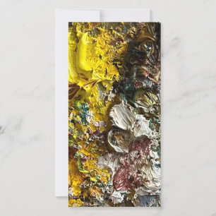 Cartes Pour Fêtes Annuelles Palette de l'artiste #1