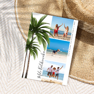 Cartes Pour Fêtes Annuelles Palm Tree Mele Kalikimaka Photo Collage
