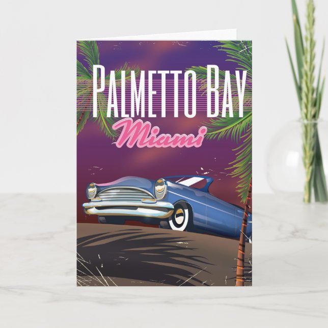 Cartes Pour Fêtes Annuelles Palmetto Bay Florida USA 80s affiche (Devant)
