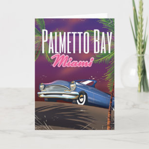 Cartes Pour Fêtes Annuelles Palmetto Bay Florida USA 80s affiche