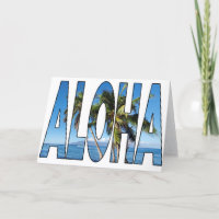 Palmiers Aloha Hawaii Lahaina Typographie Vierge
