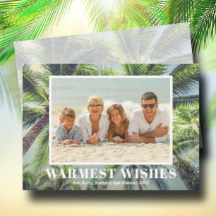 Cartes Pour Fêtes Annuelles Palmiers Tropical Christmas Photo