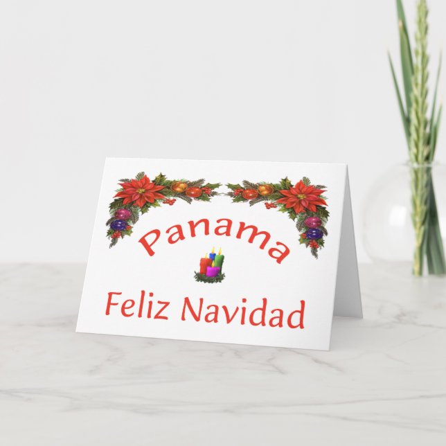 Cartes Pour Fêtes Annuelles Panama Noël 1 (Devant)