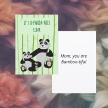 Panda Bambou Fête des Mères