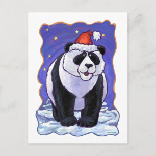 Cartes Pour Fêtes Annuelles Panda Bear Christmas