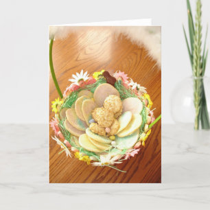 Cartes Pour Fêtes Annuelles Panier de biscuits de Pâques