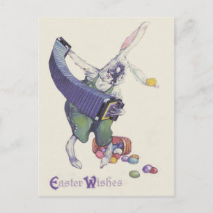 Cartes Pour Fêtes Annuelles Panier de Pâques de poussin de lapin de Pâques Œuf