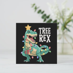 Cartes Pour Fêtes Annuelles Pantalon de Noël Dinosaure Arbre Rex Xmas Lumières