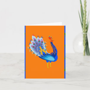 Cartes Pour Fêtes Annuelles Paon