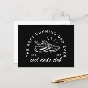 Cartes Pour Fêtes Annuelles Papa club de course marathoner athlétisme esthétiq