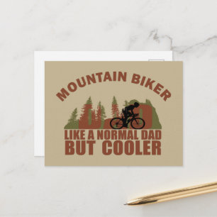 Cartes Pour Fêtes Annuelles Papa de VTT drôle