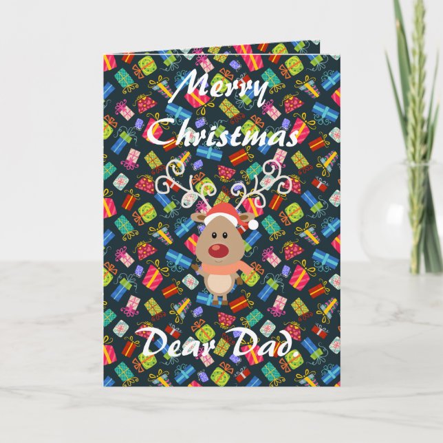 Cartes Pour Fêtes Annuelles Papa Dear. (Devant)