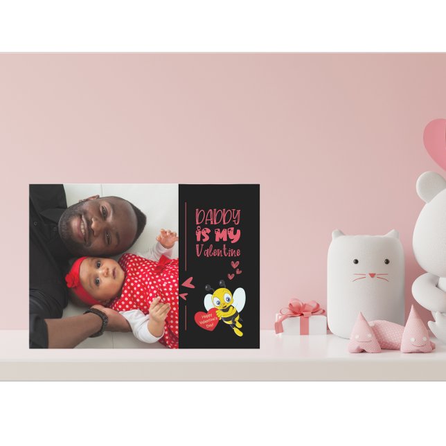 Cartes Pour Fêtes Annuelles Papa est mon valentin photo (Créateur téléchargé)