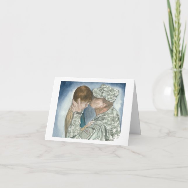 Cartes Pour Fêtes Annuelles Papa et enfant (Devant)