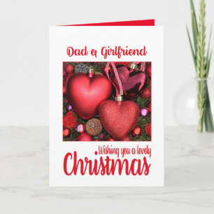 Cartes Pour Fêtes Annuelles Papa et sa petite amie Lovely Christmas card