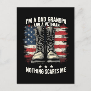 Cartes Pour Fêtes Annuelles Papa grand-père Vétérinaire Fête des pères patriot